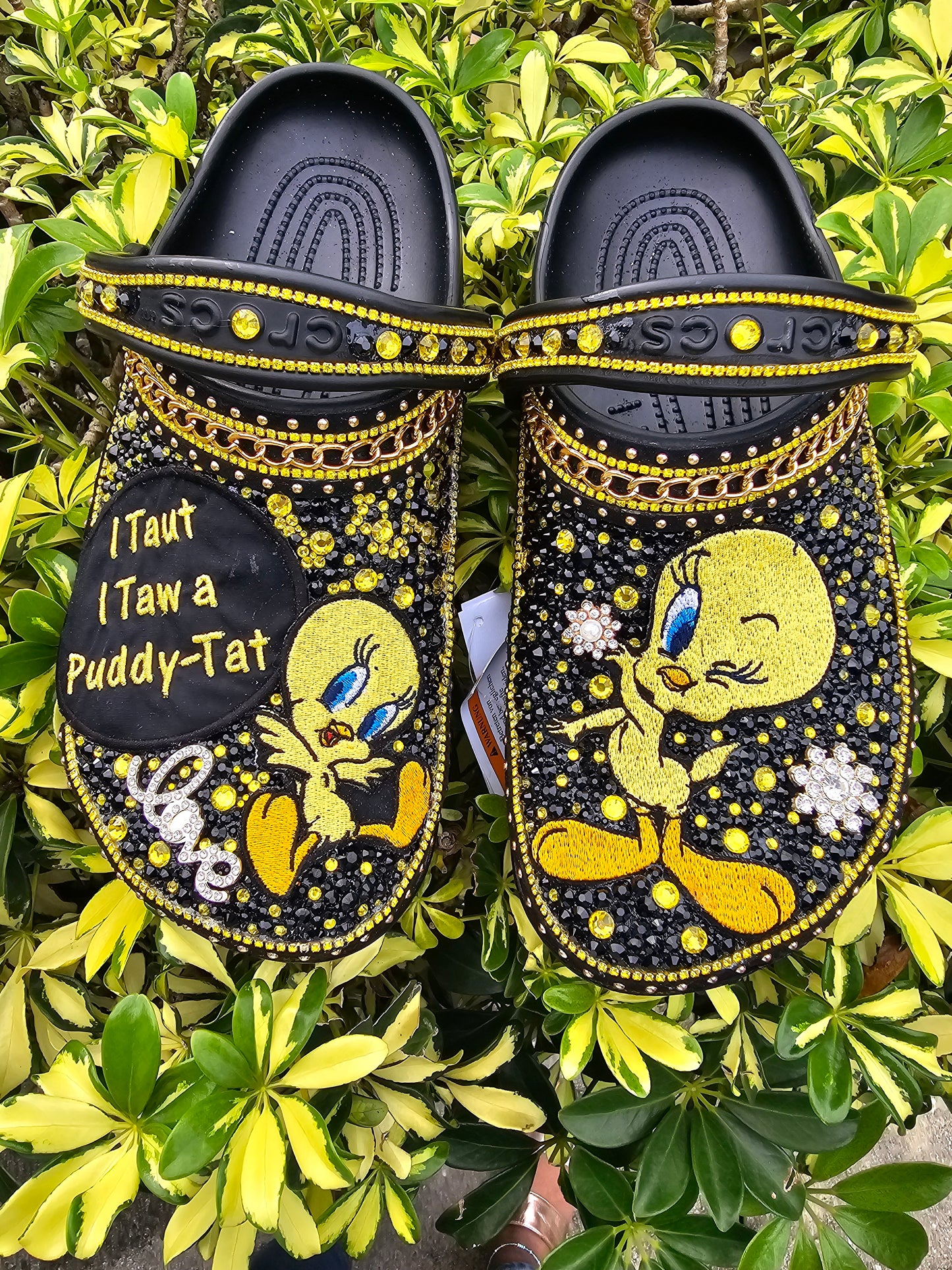 None designer crocs