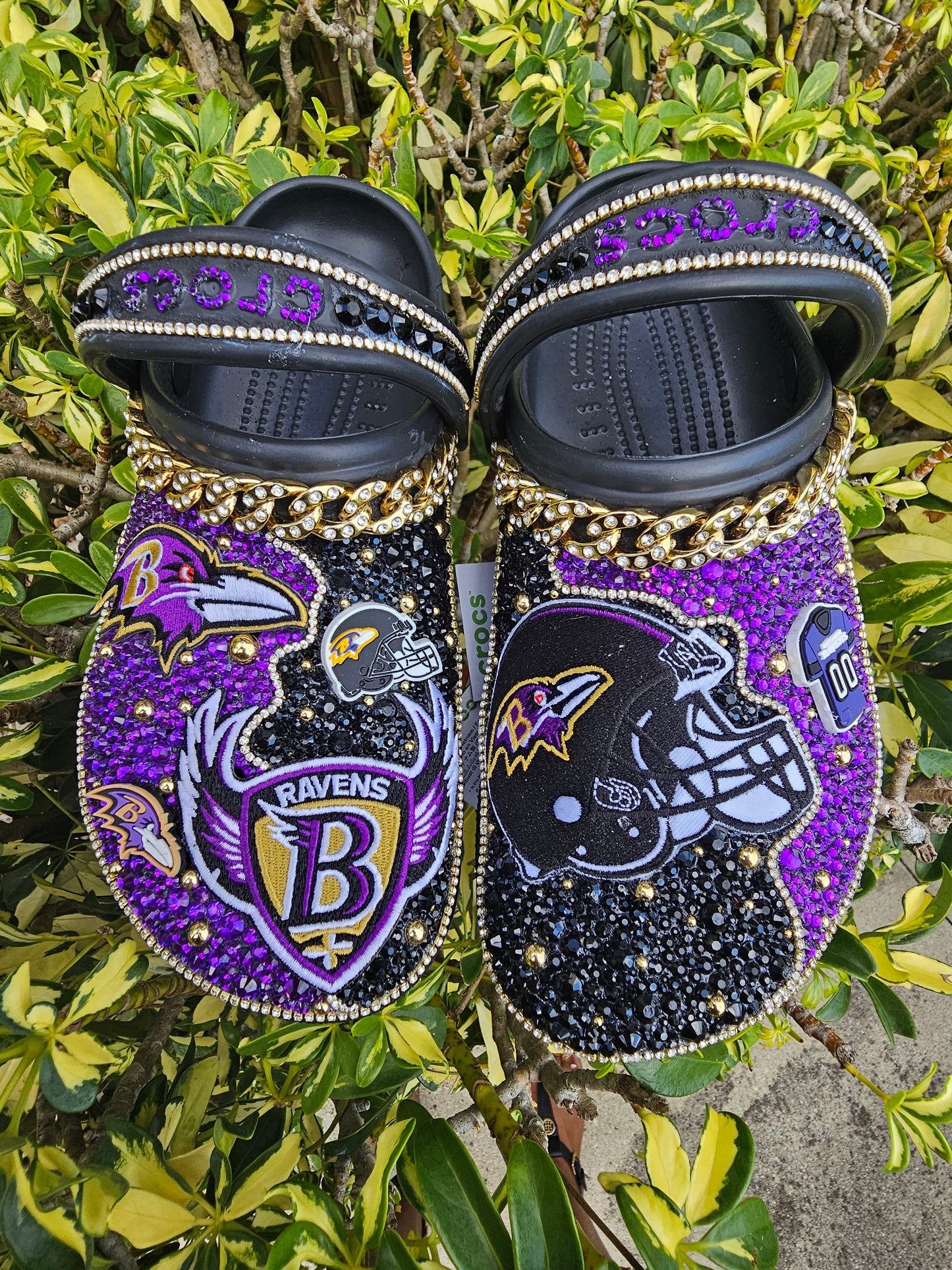 Womens NFL theme crocs