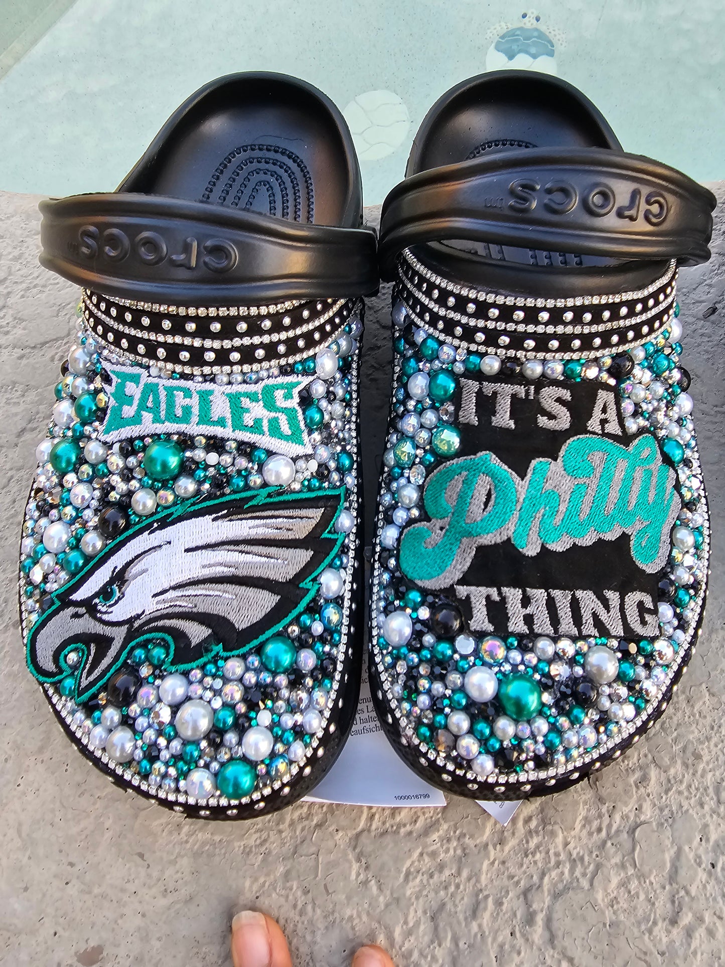Womens NFL theme crocs