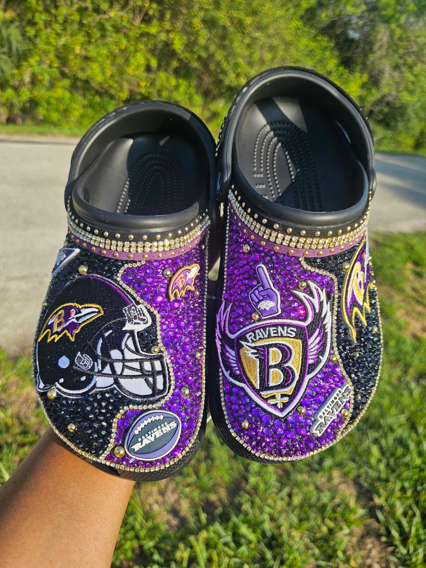 Womens NFL theme crocs