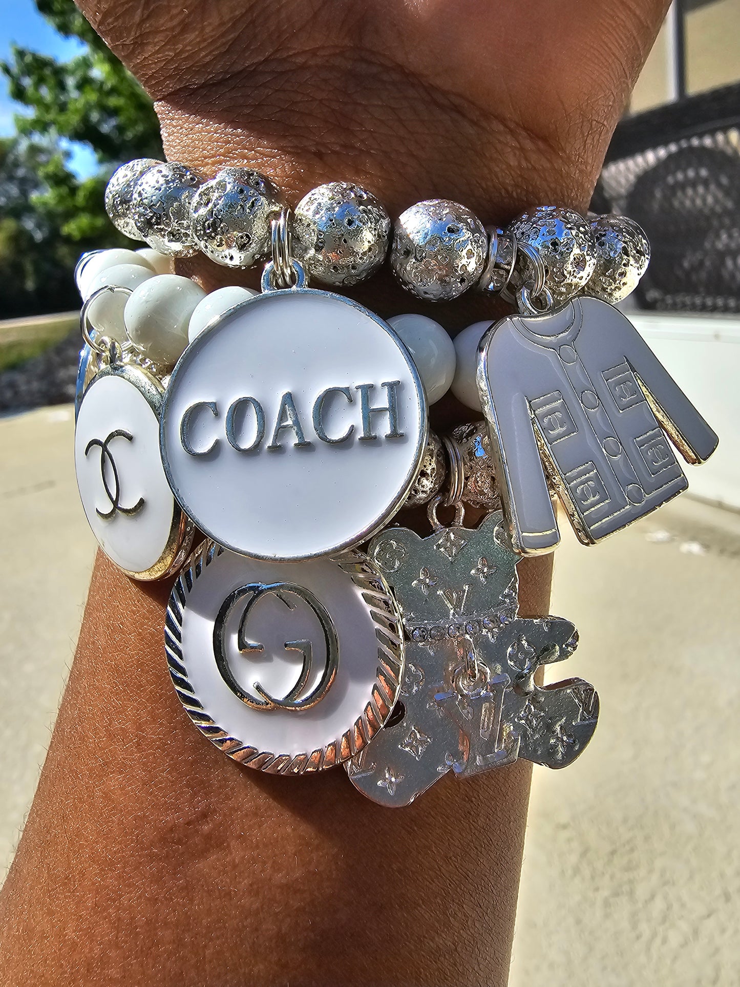 Silver & white mix