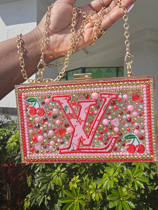 Inspired clear clutch purse